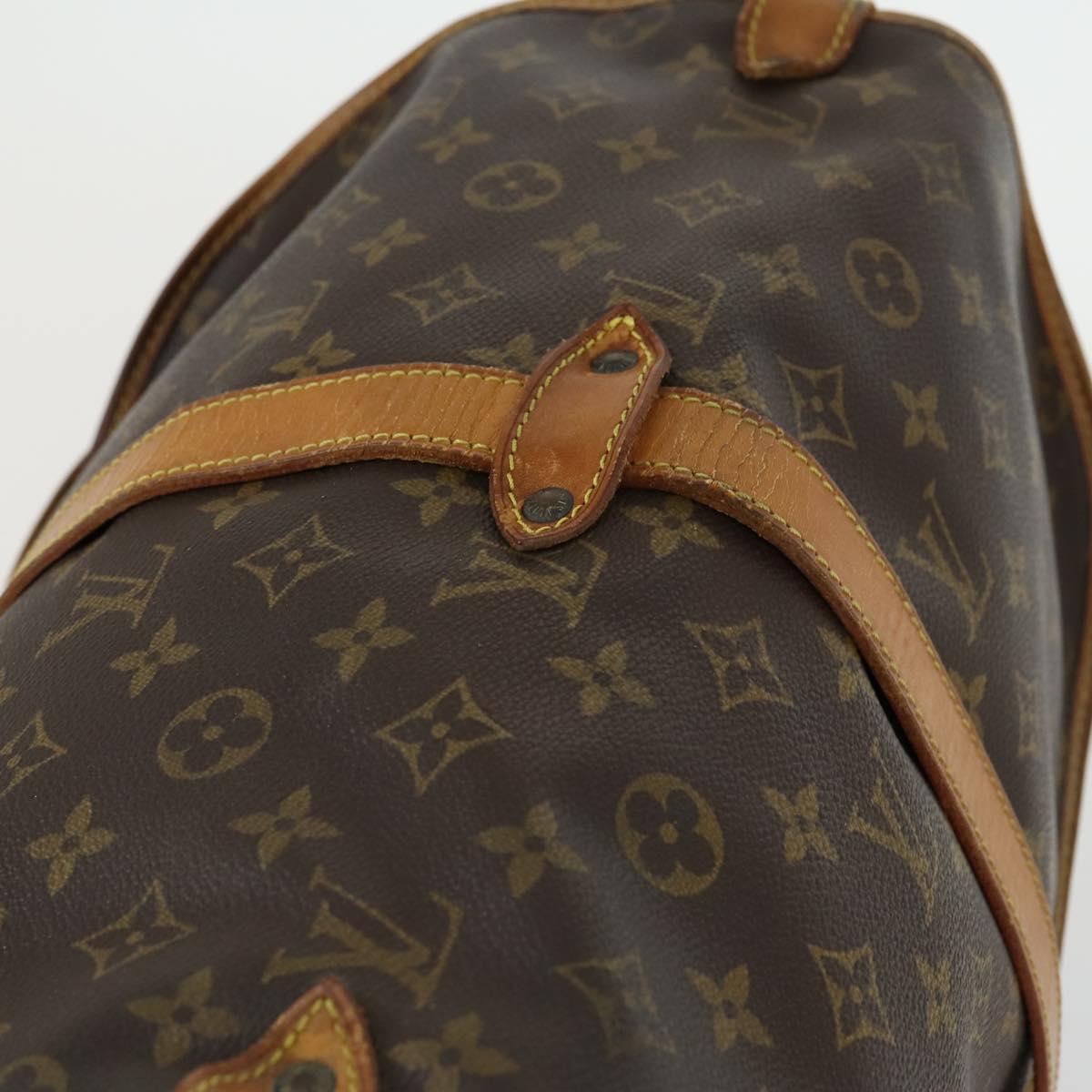 LOUIS VUITTON Monogram Saumur 35 Shoulder Bag M42254 LV Auth 156195