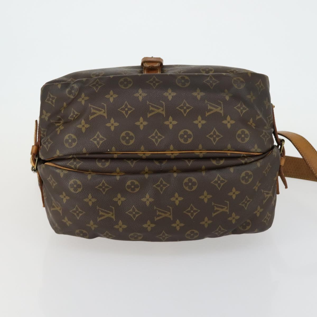 LOUIS VUITTON Monogram Saumur 35 Shoulder Bag M42254 LV Auth 156195