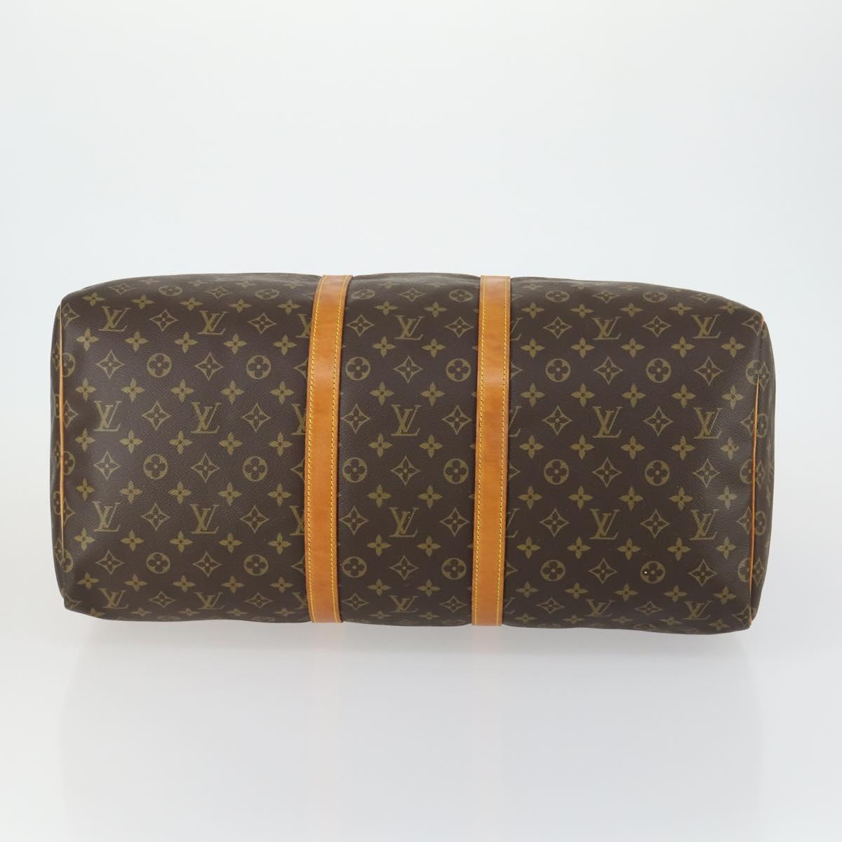 LOUIS VUITTON Monogram Keepall 55 Boston Bag M41424 LV Auth 156198