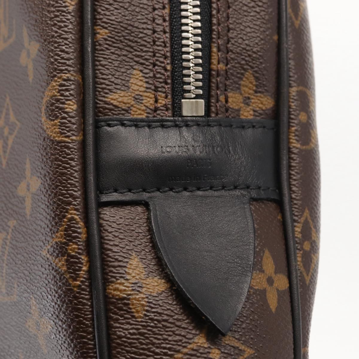 LOUIS VUITTON Monogram Macassar Porte Documents Voyage Bag M52005 Auth 156200