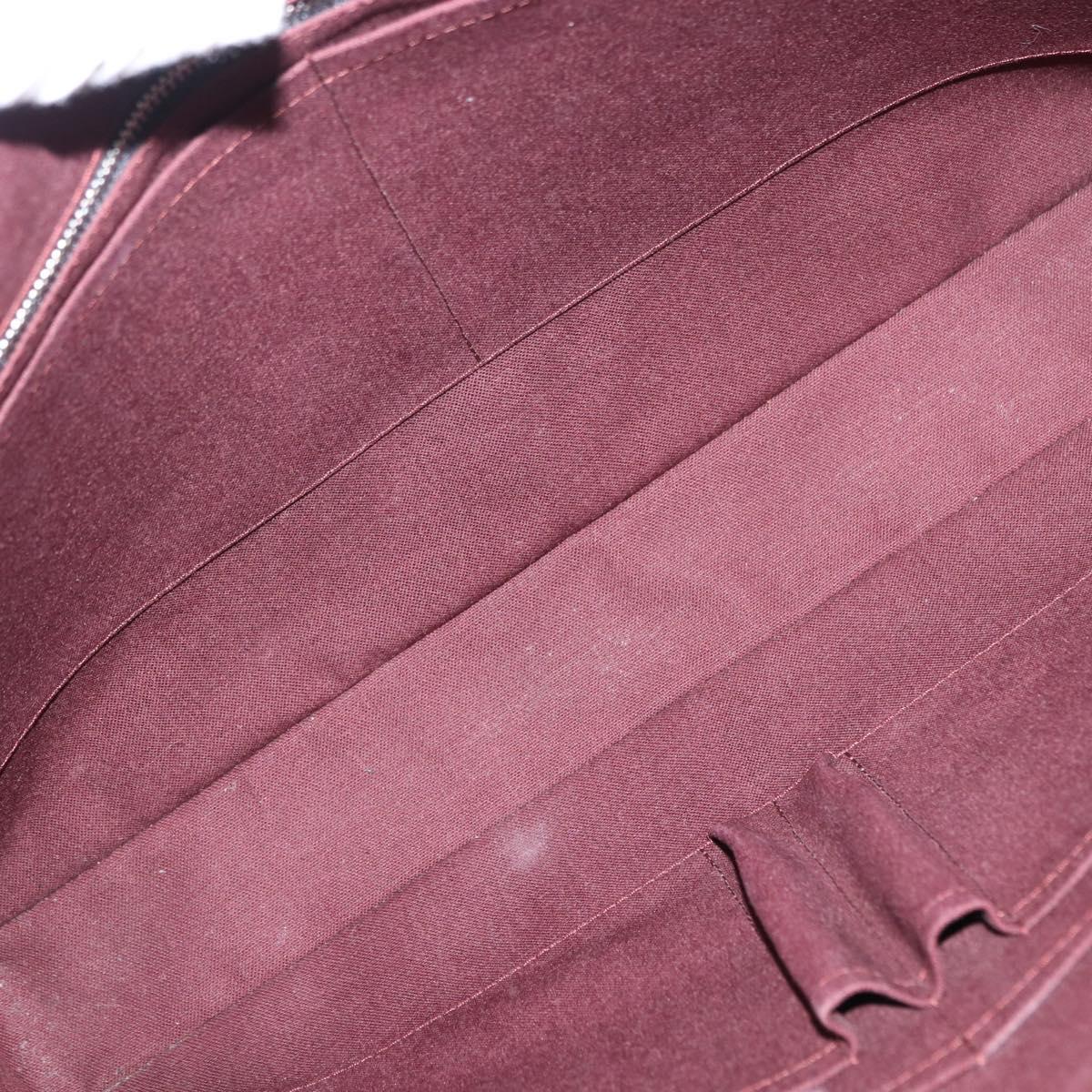 LOUIS VUITTON Monogram Macassar Porte Documents Voyage Bag M52005 Auth 156200