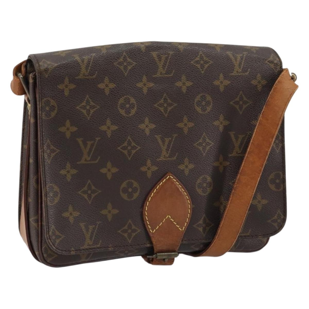 LOUIS VUITTON Monogram Cartouchiere GM Shoulder Bag M51252 LV Auth 156205