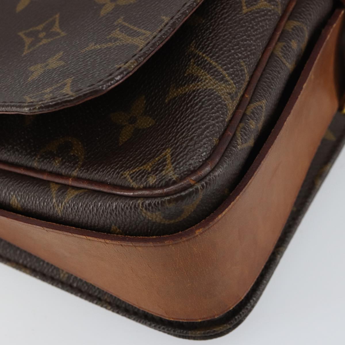 LOUIS VUITTON Monogram Cartouchiere GM Shoulder Bag M51252 LV Auth 156205