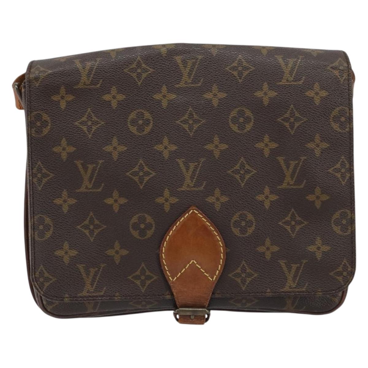 LOUIS VUITTON Monogram Cartouchiere GM Shoulder Bag M51252 LV Auth 156205