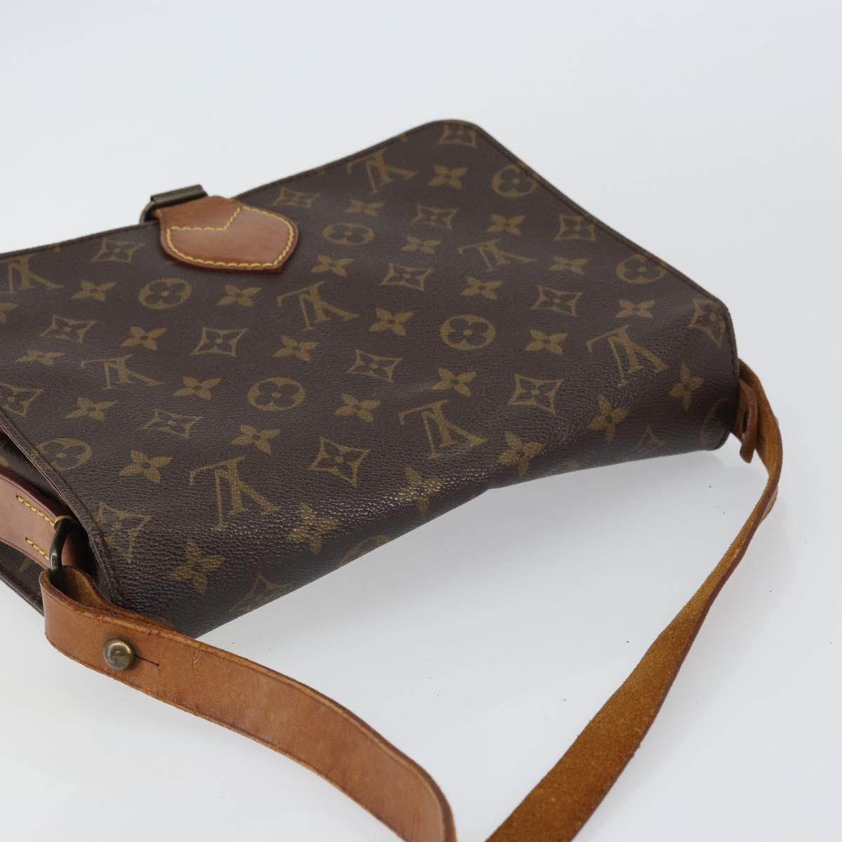 LOUIS VUITTON Monogram Cartouchiere GM Shoulder Bag M51252 LV Auth 156205