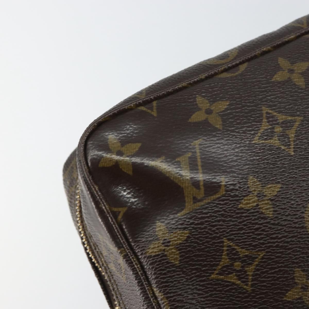 LOUIS VUITTON Monogram Trousse Toilette 23 Clutch Bag M47524 LV Auth 156211