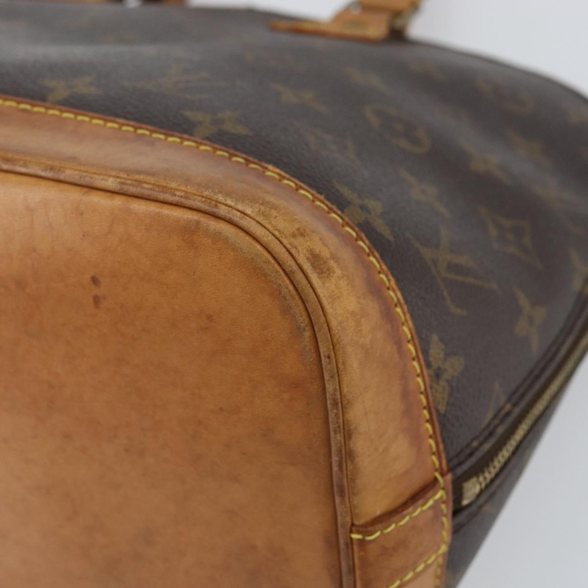 LOUIS VUITTON Monogram Alma Hand Bag M51130 LV Auth 156215