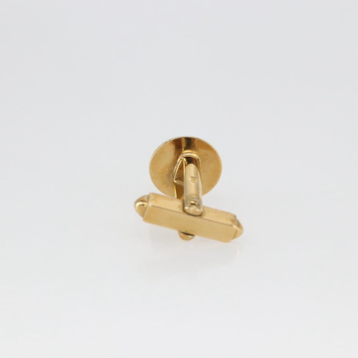 LOUIS VUITTON Taiga Buton De Manchette Cuffs metal Gold Tone LV Auth 156221