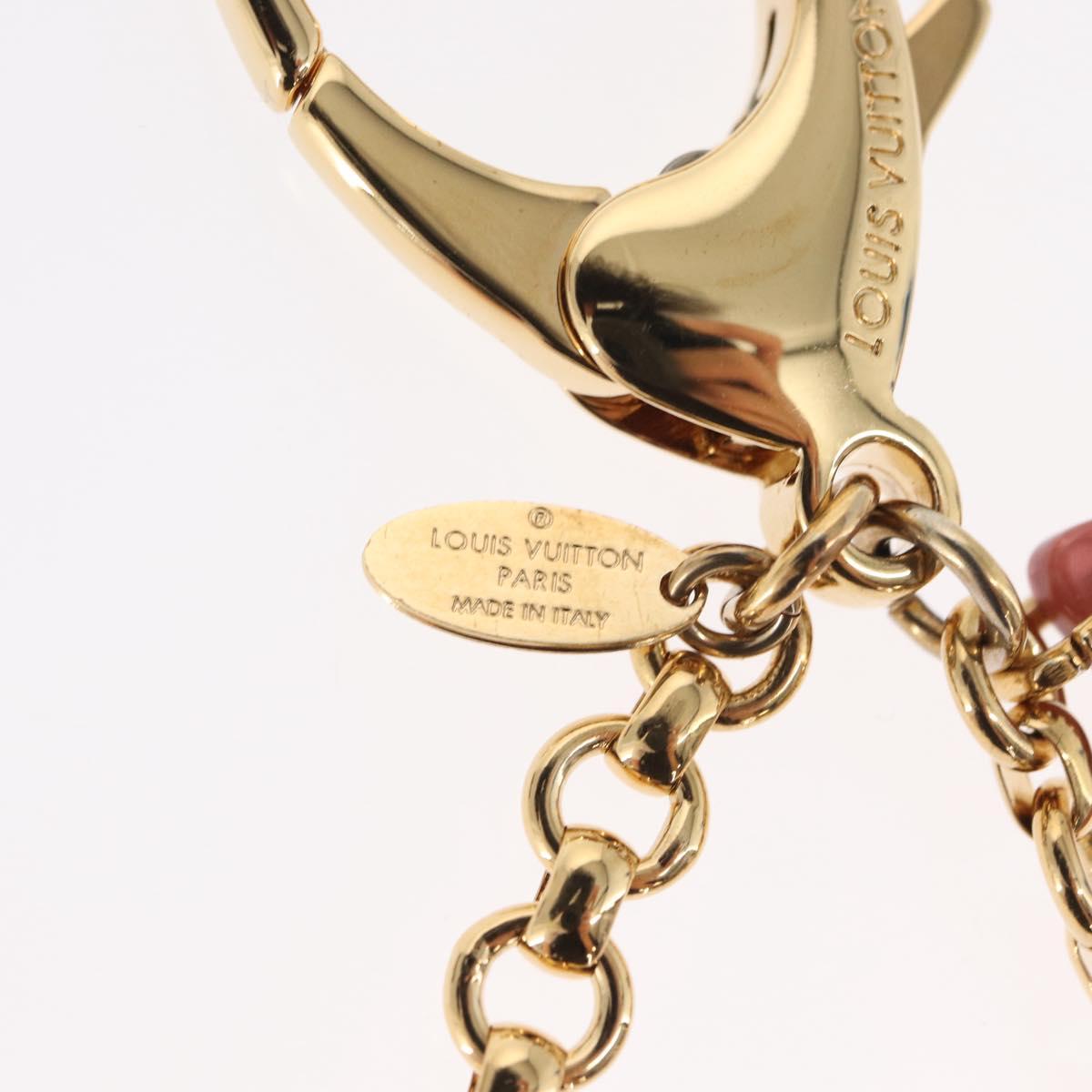 LOUIS VUITTON Bijoussac Ansolence Bag Charm Gold Tone M66884 LV Auth 156225V