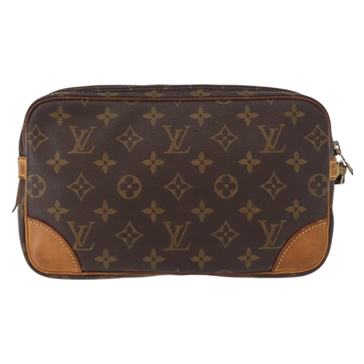 LOUIS VUITTON Monogram Marly Dragonne GM Clutch Bag M51825 LV Auth 156235