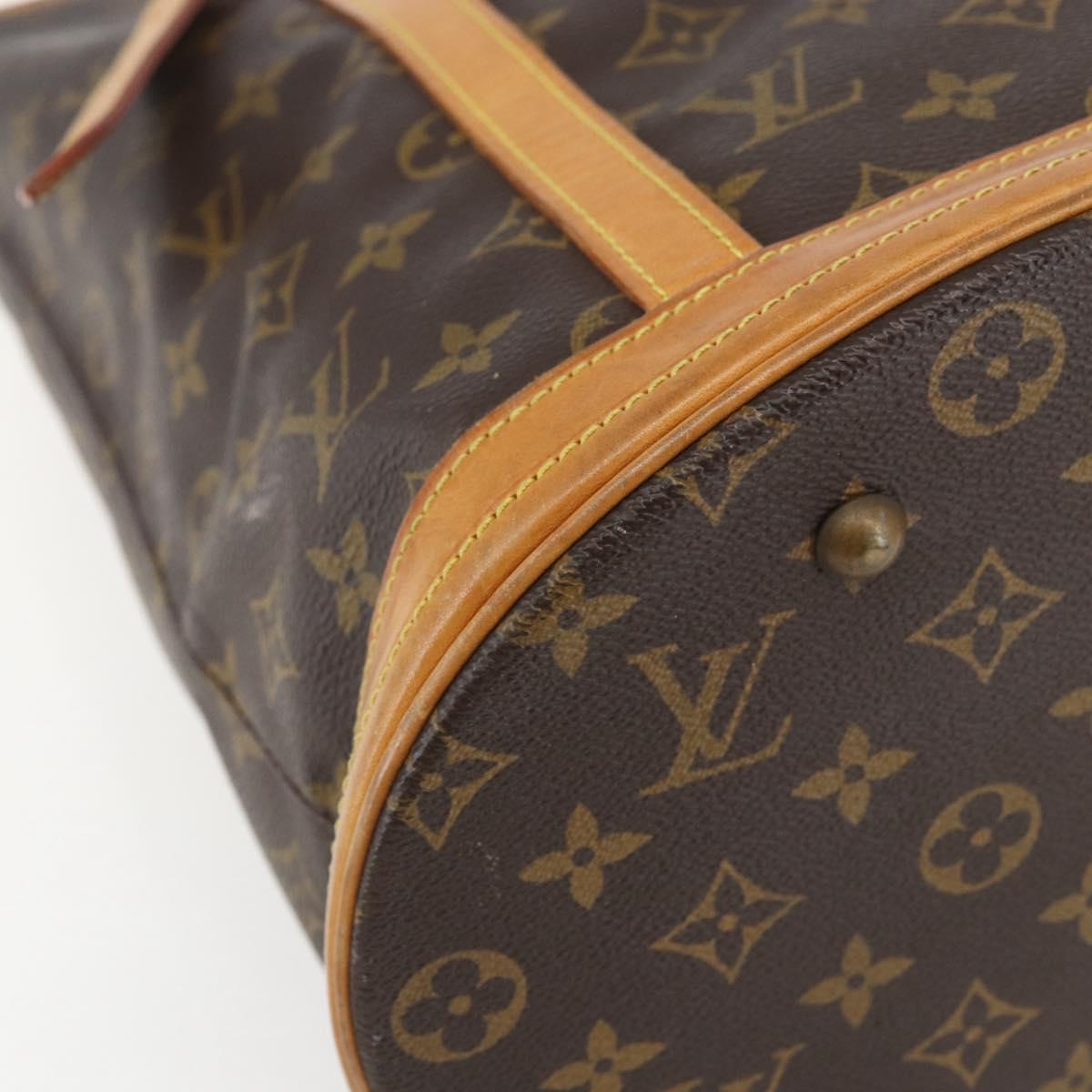 LOUIS VUITTON Monogram Bucket GM Shoulder Bag M42236 LV Auth 156236