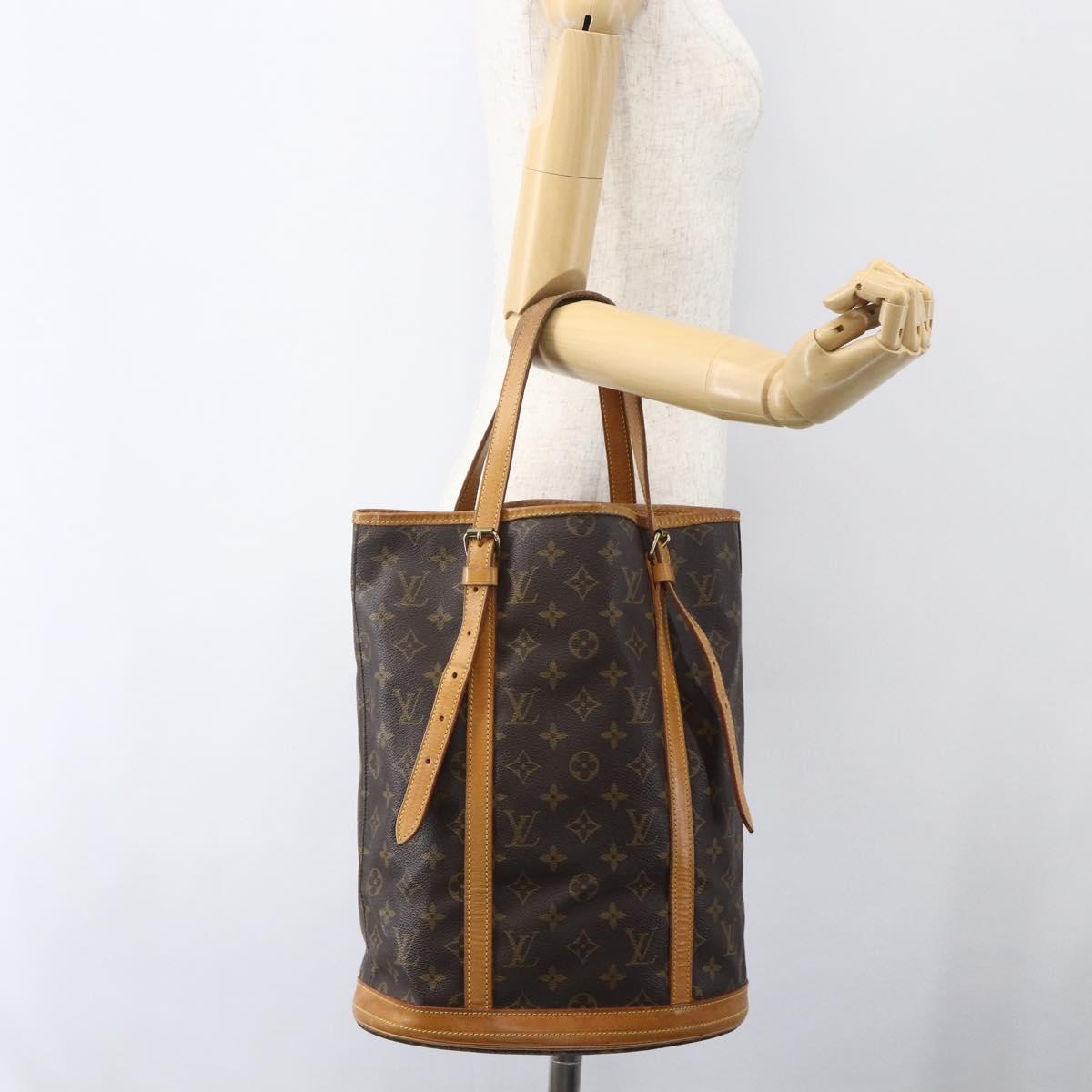 LOUIS VUITTON Monogram Bucket GM Shoulder Bag M42236 LV Auth 156236