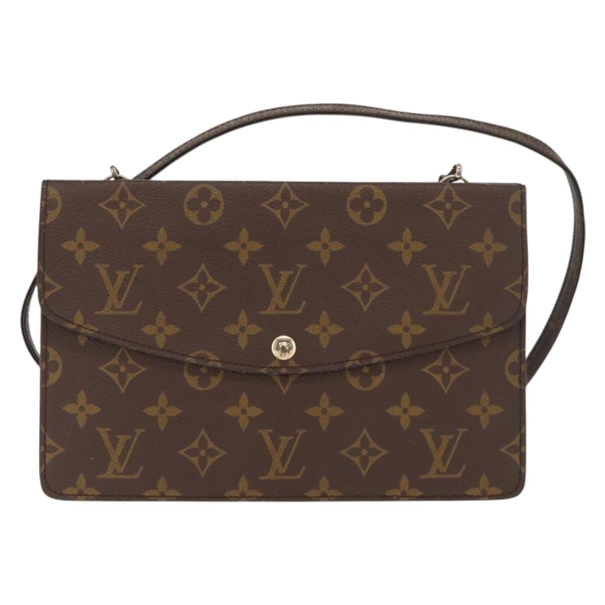 LOUIS VUITTON Monogram Double Rabat Shoulder Bag M51815 LV Auth 156238