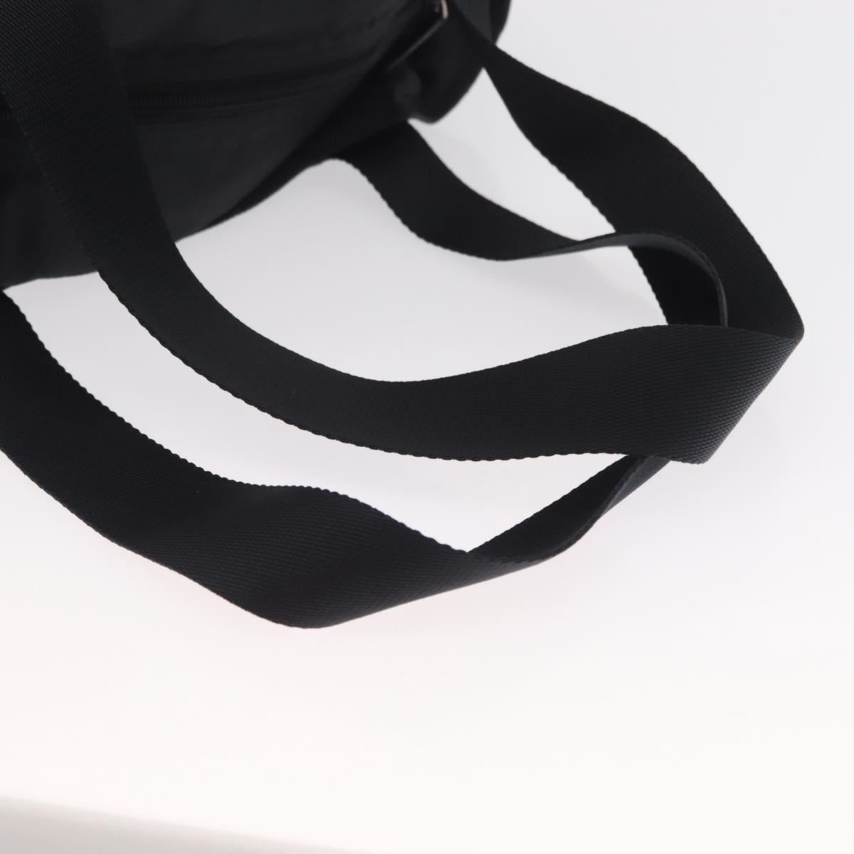 PRADA Tote Bag Nylon Green Silver Auth 156243