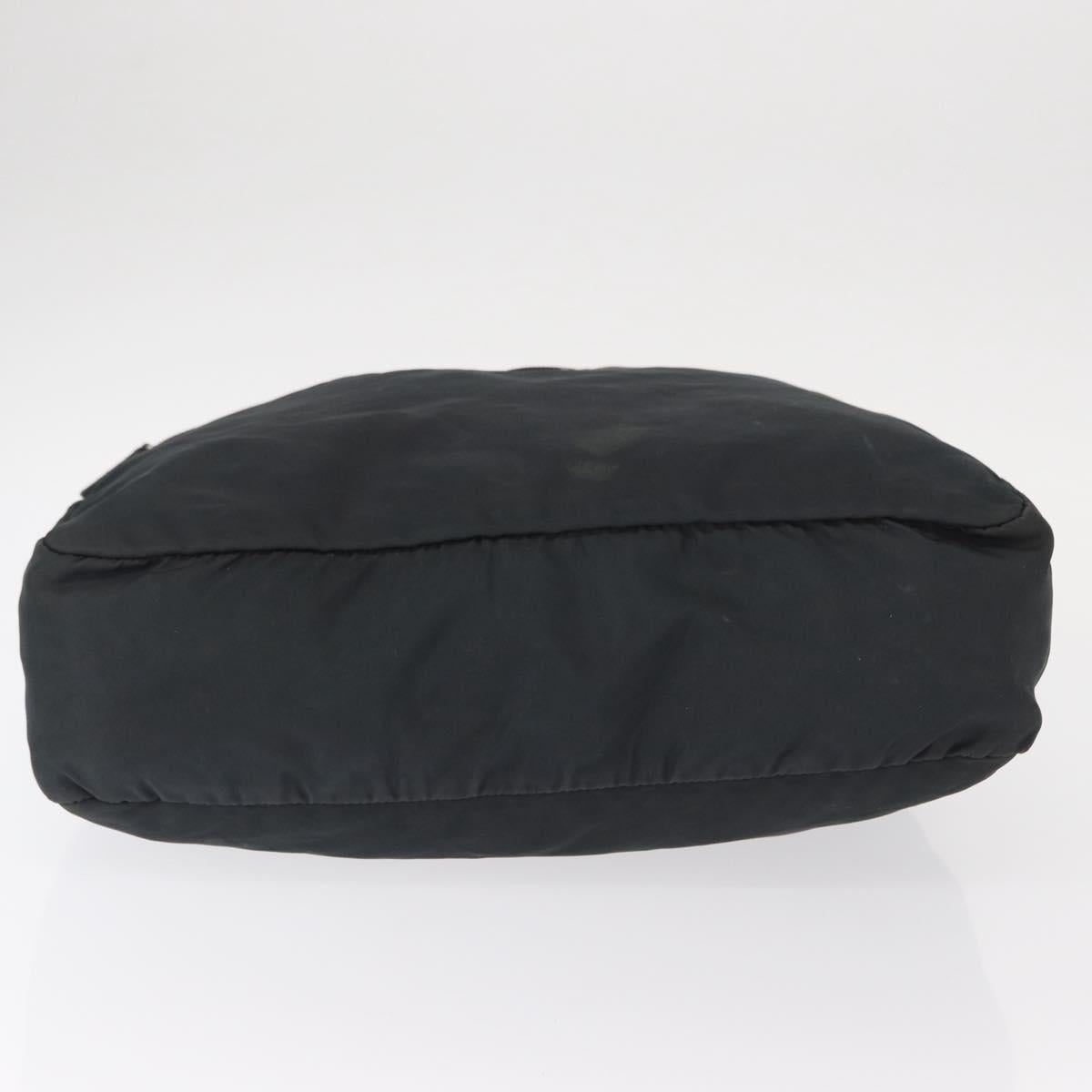 PRADA Tote Bag Nylon Green Silver Auth 156243