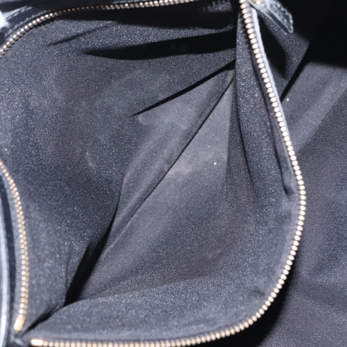 GUCCI GG Canvas Web Sherry Line Tote Bag Black Silver 137396 Auth 156253