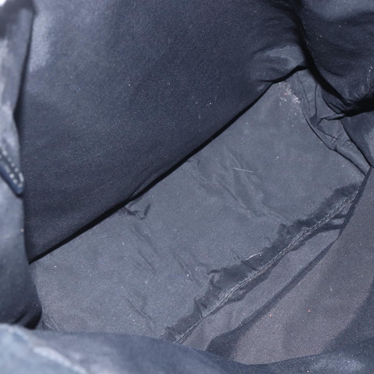 GUCCI GG Canvas Tote Bag Black Silver 31243 Auth 156254