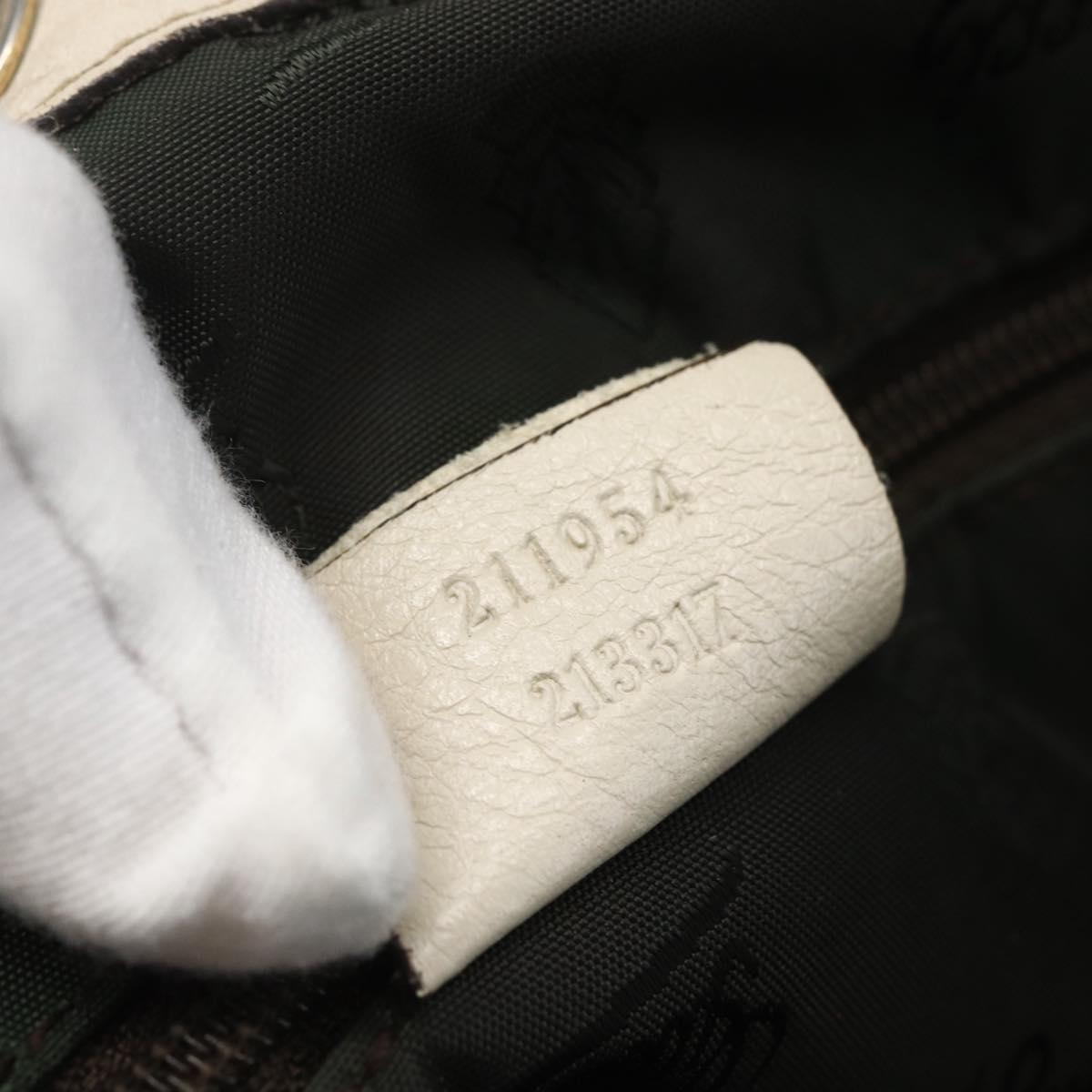 GUCCI GG Canvas Tote Bag Beige Gold 211954 Auth 156255