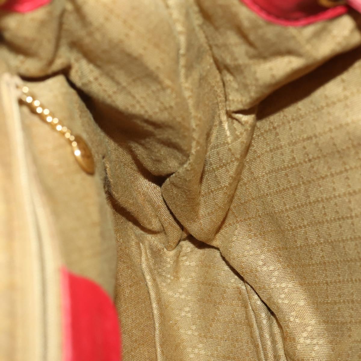 GUCCI Bamboo Backpack Leather Red Gold 003 2058 0016 Auth 156257
