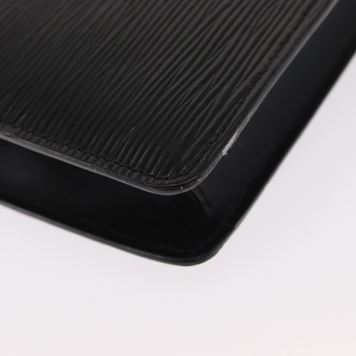 LOUIS VUITTON Epi Montaigne 23 Clutch Bag Black M52662 LV Auth 156258