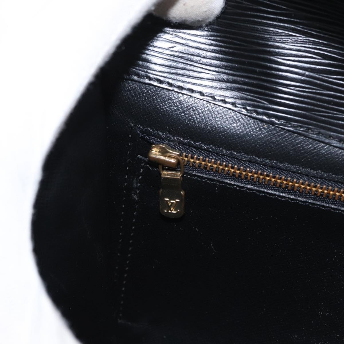 LOUIS VUITTON Epi Montaigne 23 Clutch Bag Black M52662 LV Auth 156258