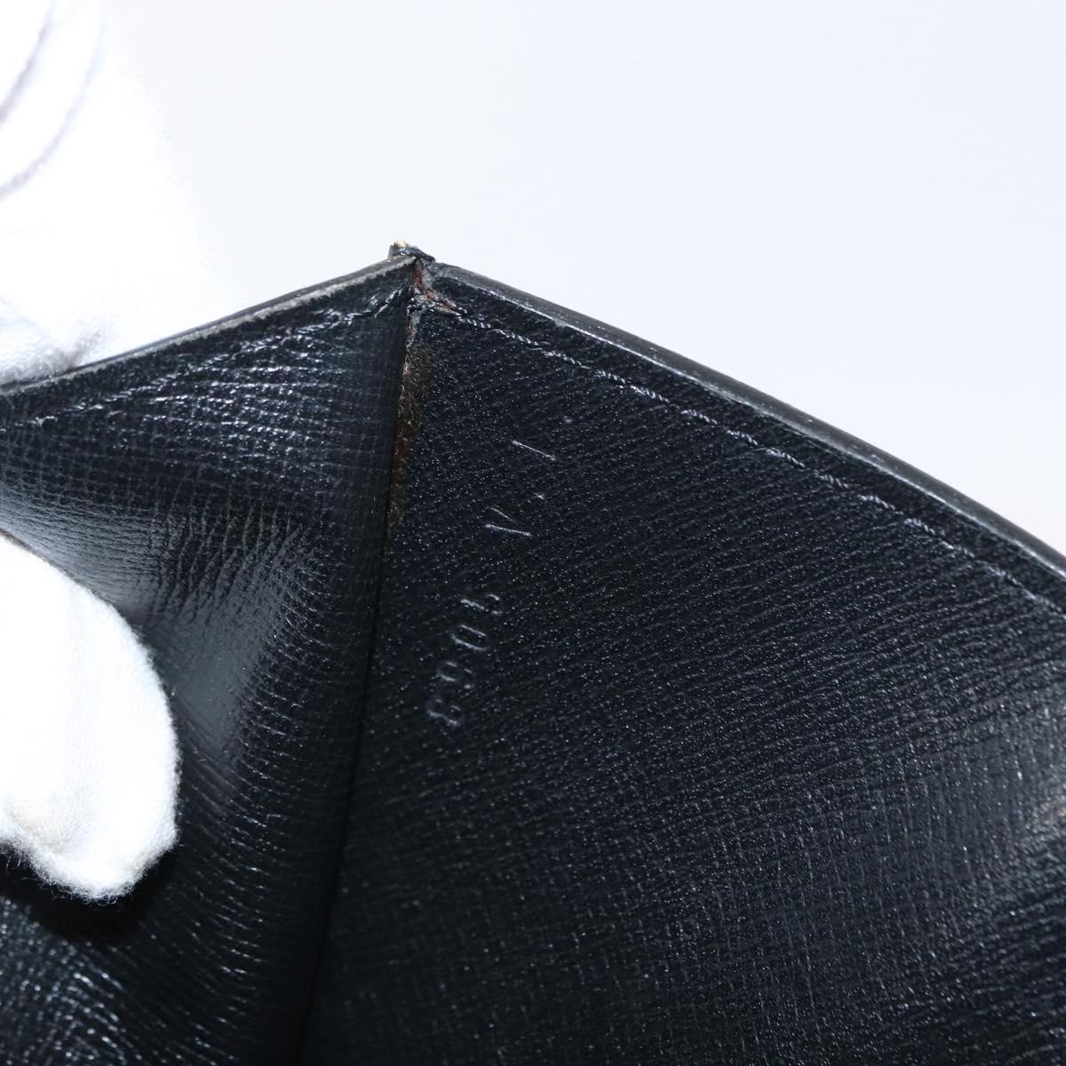 LOUIS VUITTON Epi Montaigne 23 Clutch Bag Black M52662 LV Auth 156258