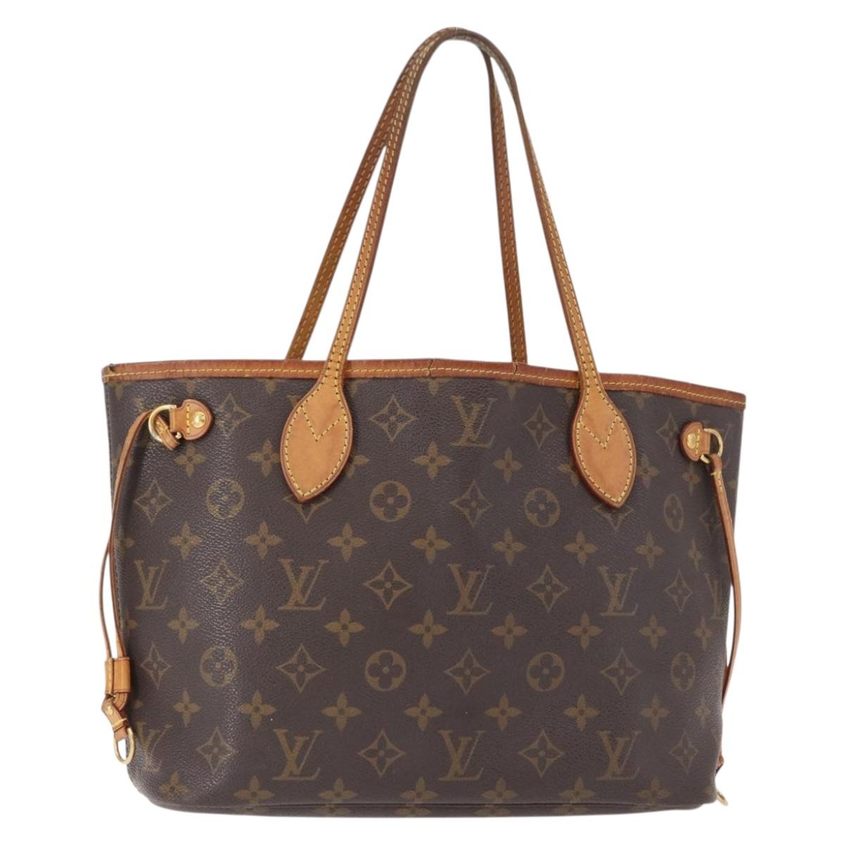 LOUIS VUITTON Monogram Neverfull PM Tote Bag M40155 LV Auth 156261