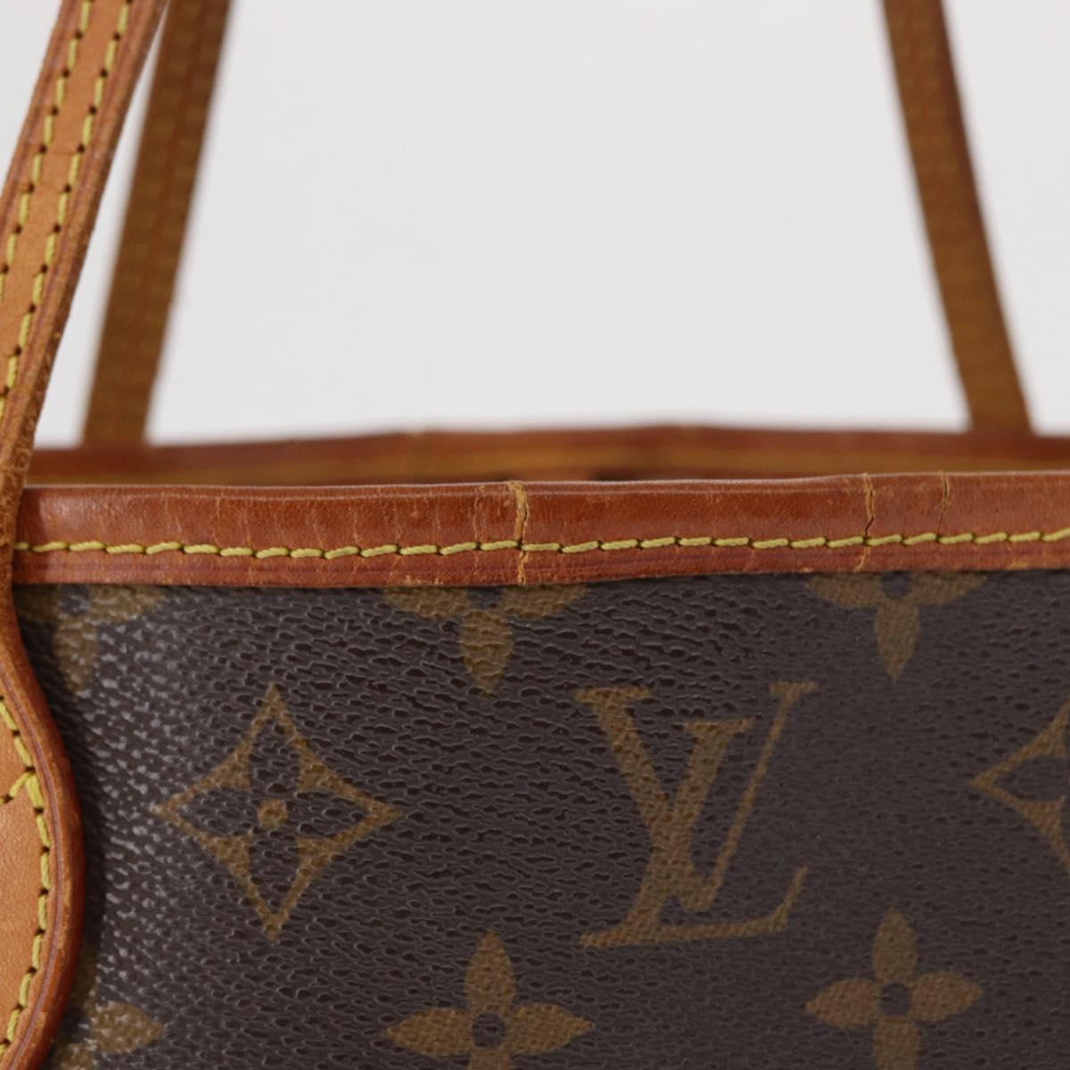 LOUIS VUITTON Monogram Neverfull PM Tote Bag M40155 LV Auth 156261