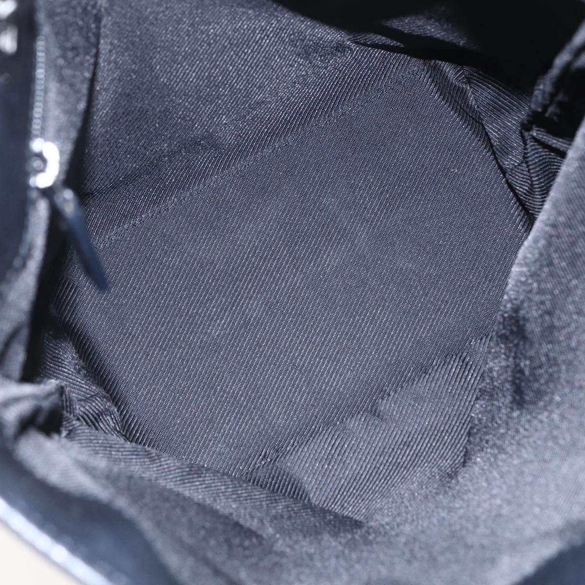 GUCCI GG Canvas Tote Bag Black Silver 31244 Auth 156271