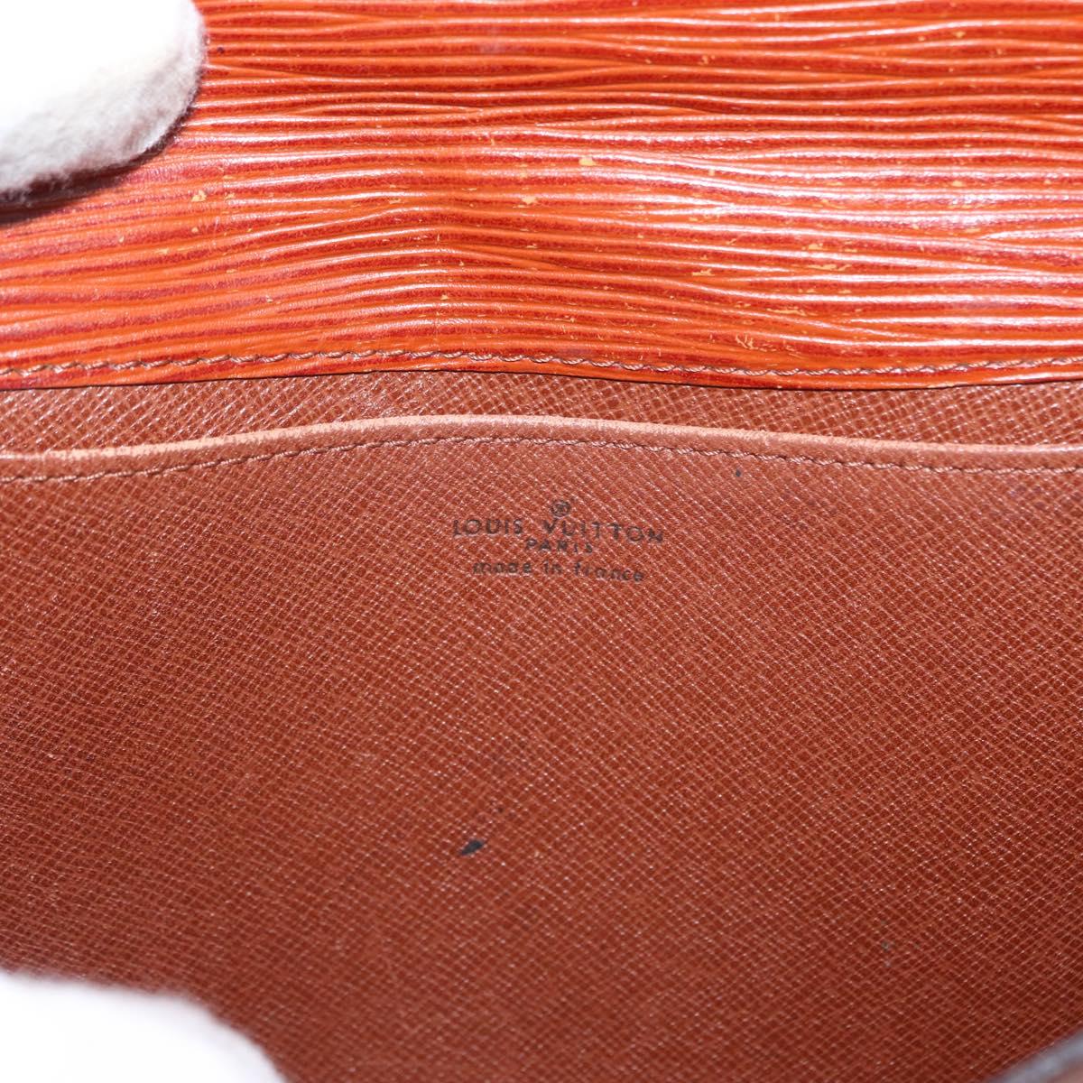 LOUIS VUITTON Epi Art Deco Clutch Bag Brown M52633 LV Auth 156274