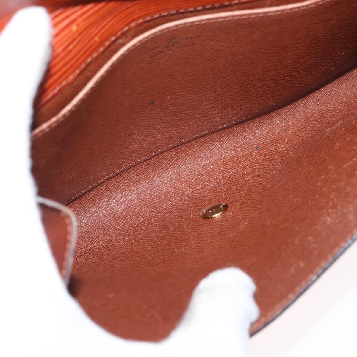 LOUIS VUITTON Epi Art Deco Clutch Bag Brown M52633 LV Auth 156274