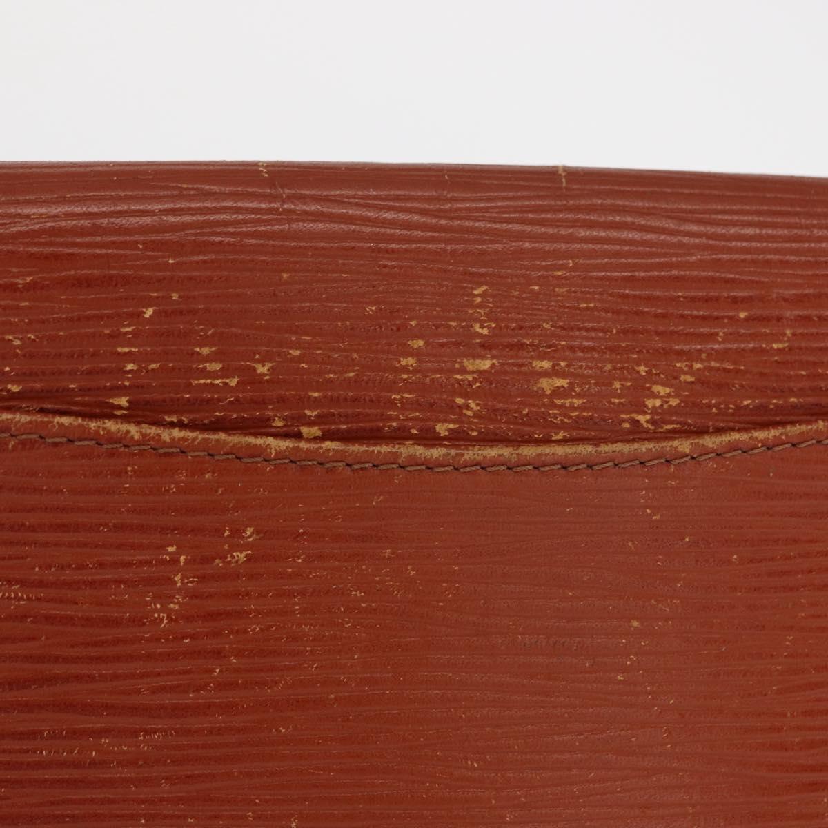 LOUIS VUITTON Epi Art Deco Clutch Bag Brown M52633 LV Auth 156274