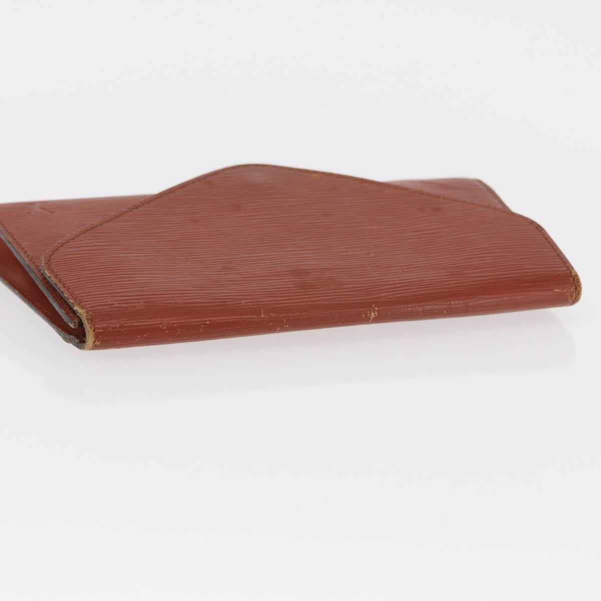 LOUIS VUITTON Epi Art Deco Clutch Bag Brown M52633 LV Auth 156274