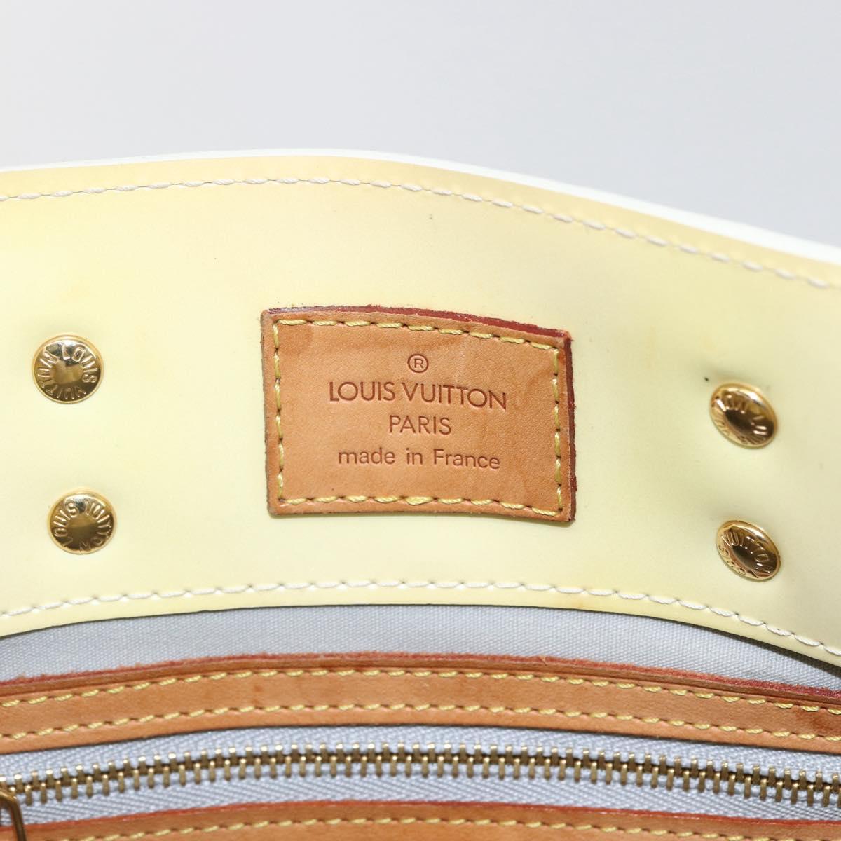 LOUIS VUITTON Monogram Vernis Reade PM Hand Bag Perle M91336 LV Auth 156275