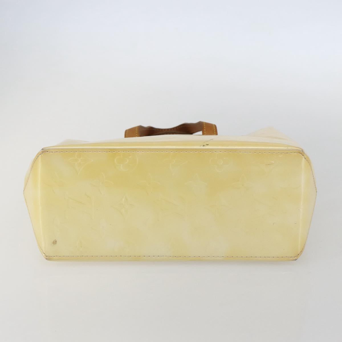 LOUIS VUITTON Monogram Vernis Reade PM Hand Bag Perle M91336 LV Auth 156275