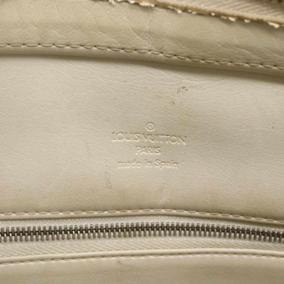 LOUIS VUITTON Monogram Vernis Houston Hand Bag Perle M91342 LV Auth 156285