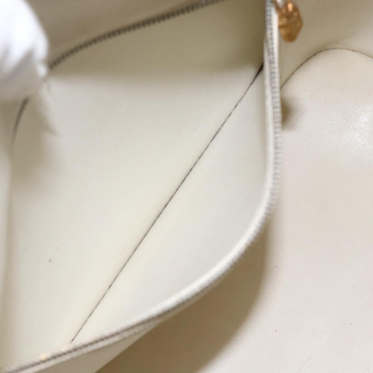 LOUIS VUITTON Monogram Vernis Houston Hand Bag Perle M91342 LV Auth 156285