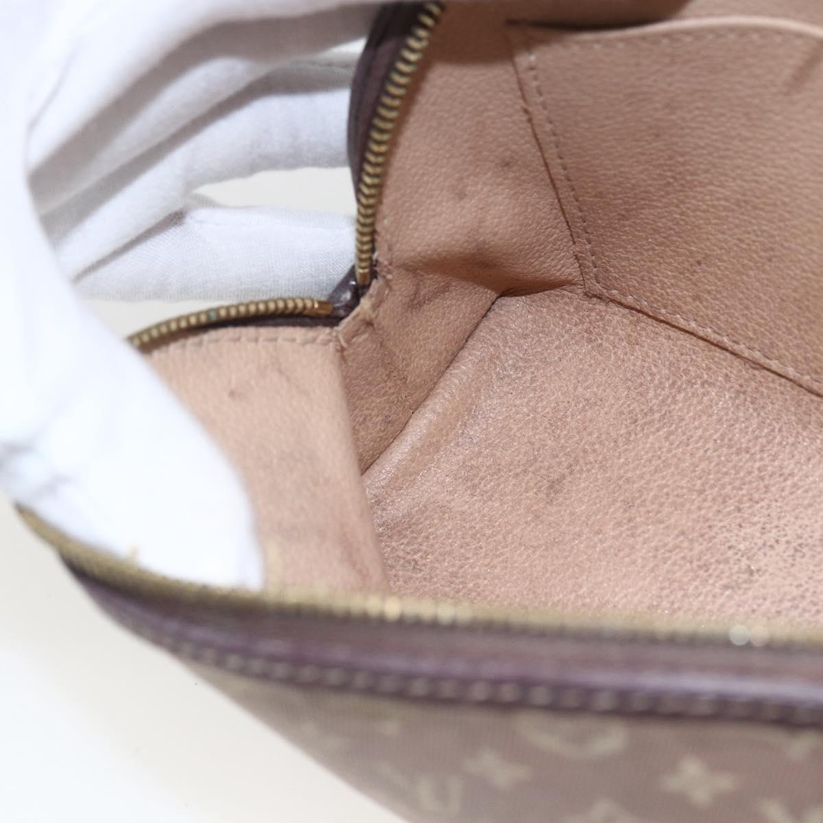 LOUIS VUITTON Monogram Idylle Pochette Cosmetic Pouch Sepia M40377 Auth 156292