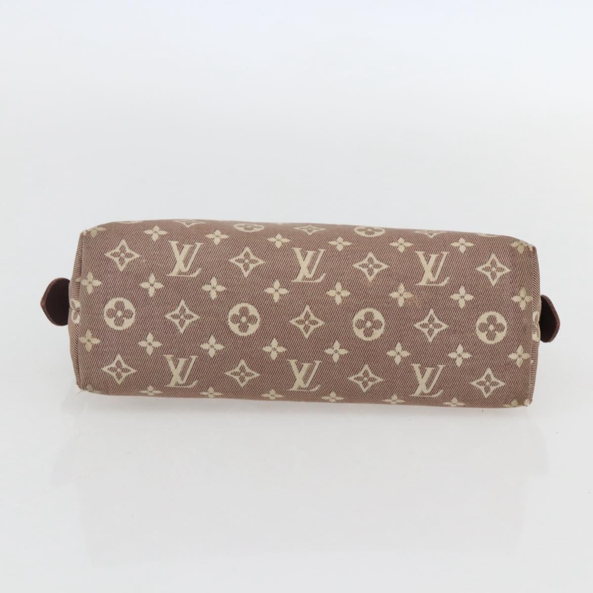 LOUIS VUITTON Monogram Idylle Pochette Cosmetic Pouch Sepia M40377 Auth 156292