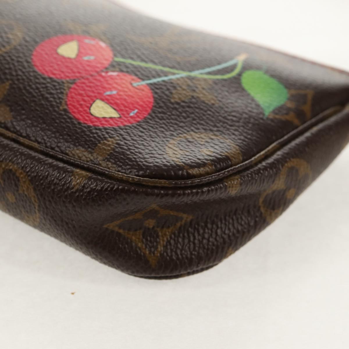 LOUIS VUITTON Monogram Cherry Pochette Accessoires Pouch M95008 LV Auth 156297V