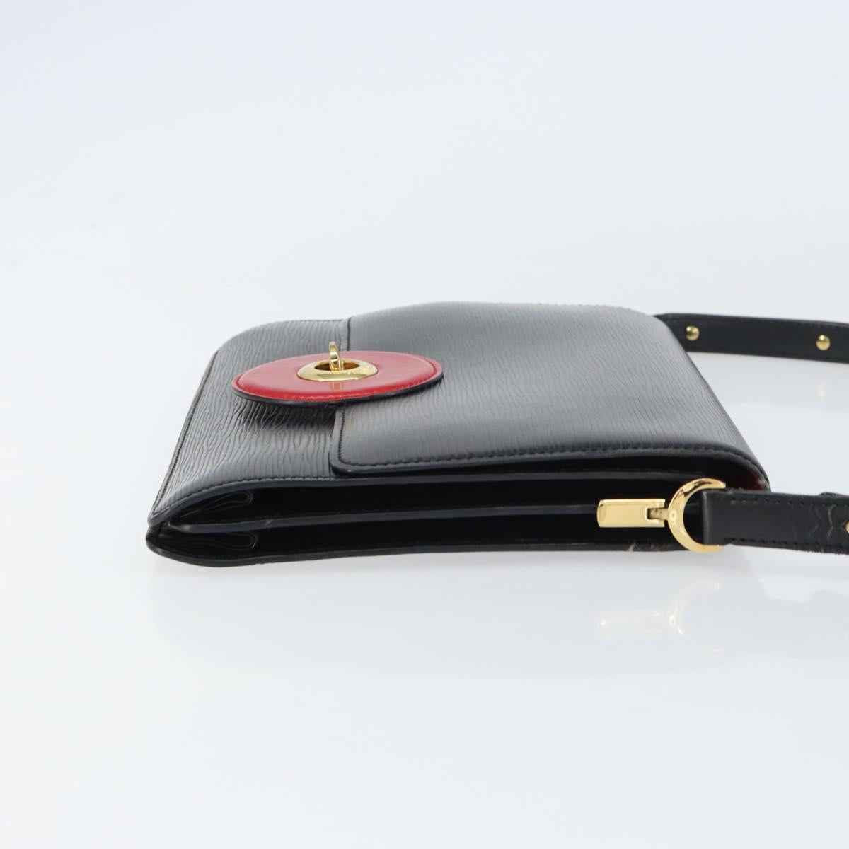 LOUIS VUITTON Epi Free Run Bicolor Shoulder Bag Red Black M52417 LV Auth 156327