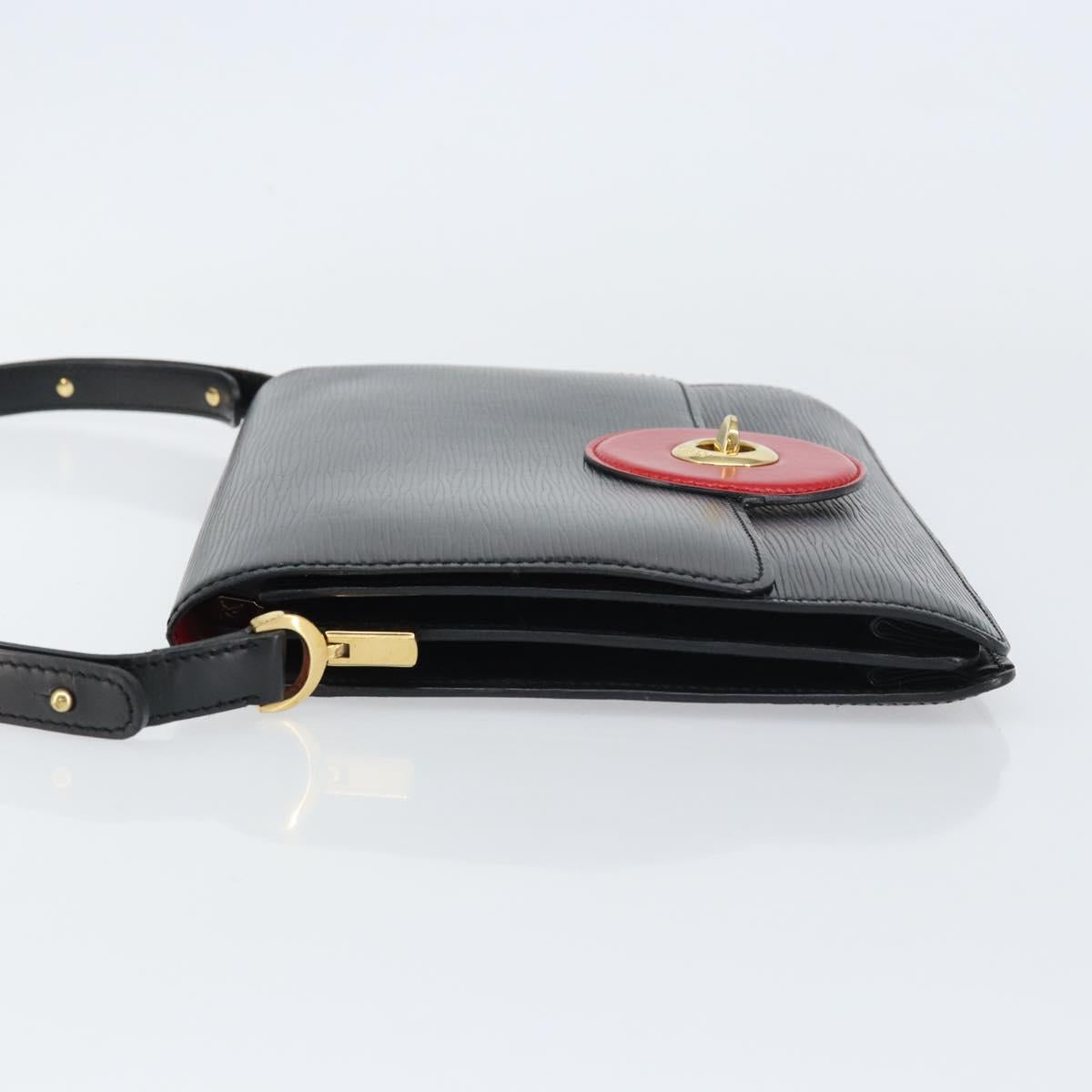 LOUIS VUITTON Epi Free Run Bicolor Shoulder Bag Red Black M52417 LV Auth 156327