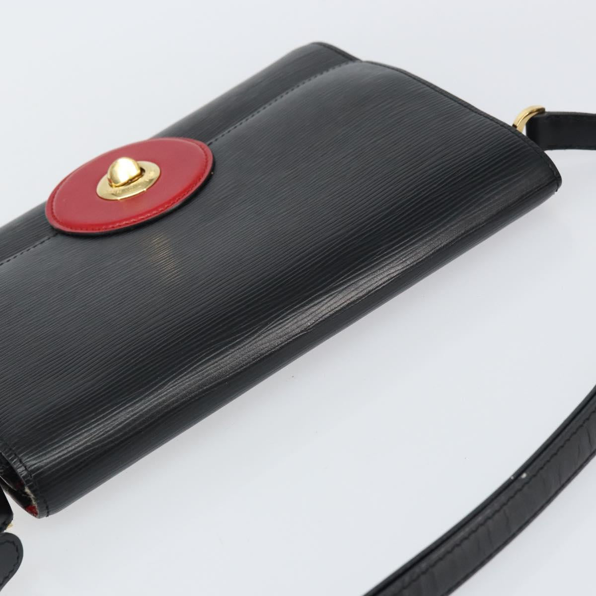 LOUIS VUITTON Epi Free Run Bicolor Shoulder Bag Red Black M52417 LV Auth 156327