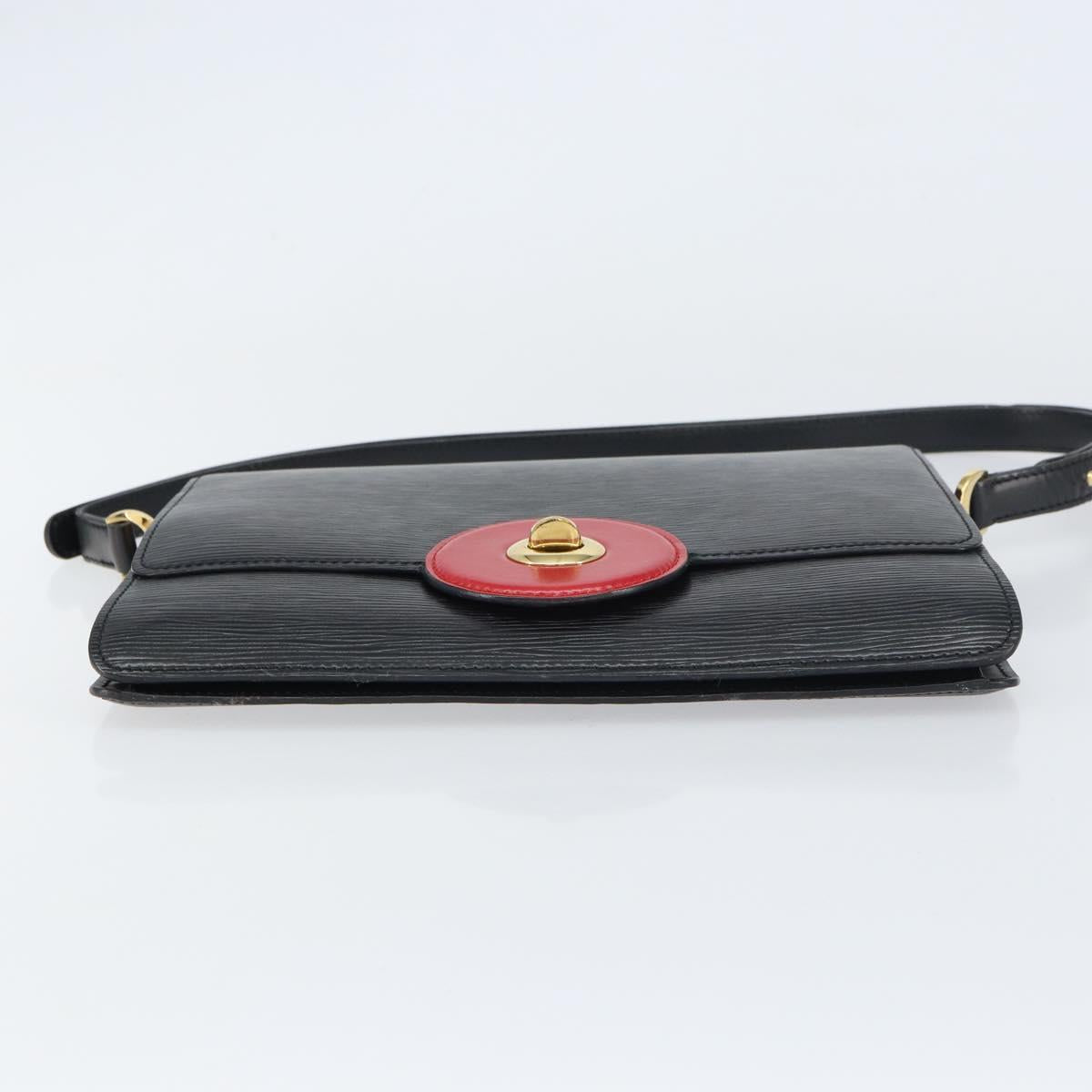 LOUIS VUITTON Epi Free Run Bicolor Shoulder Bag Red Black M52417 LV Auth 156327