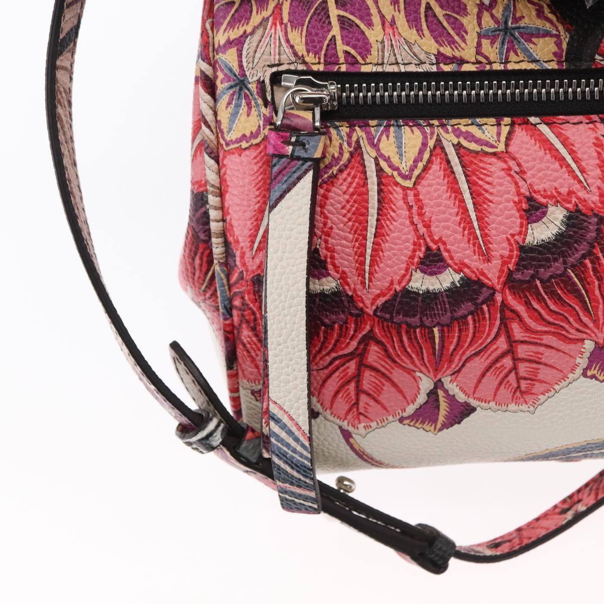 Salvatore Ferragamo Hand Bag Leather 2way Silver Pink Auth 156332SAM