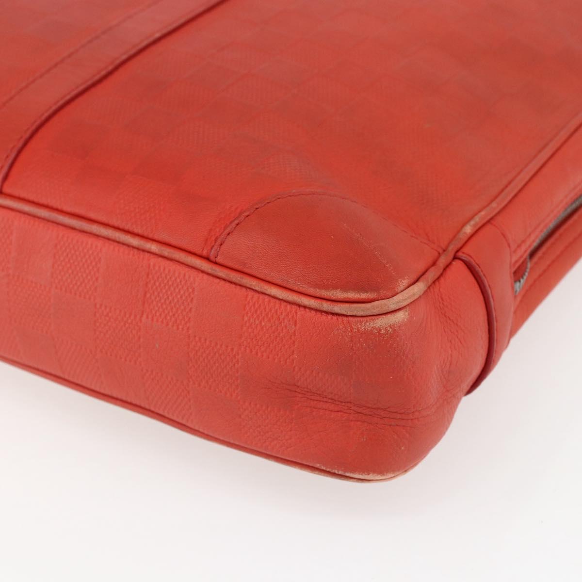 LOUIS VUITTON Damier Infini Porte Documents Voyage Bag N41143 Auth 156333