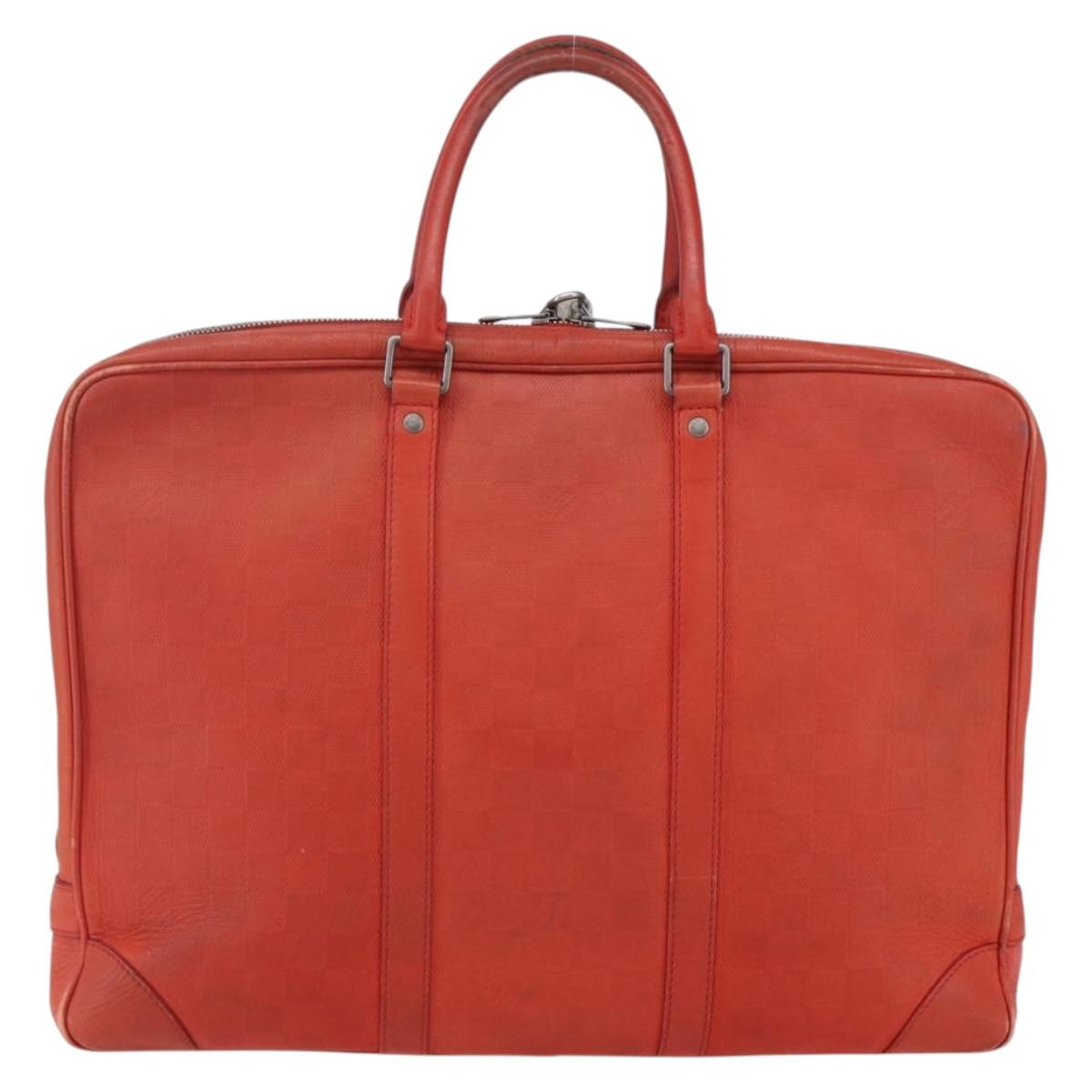 LOUIS VUITTON Damier Infini Porte Documents Voyage Bag N41143 Auth 156333