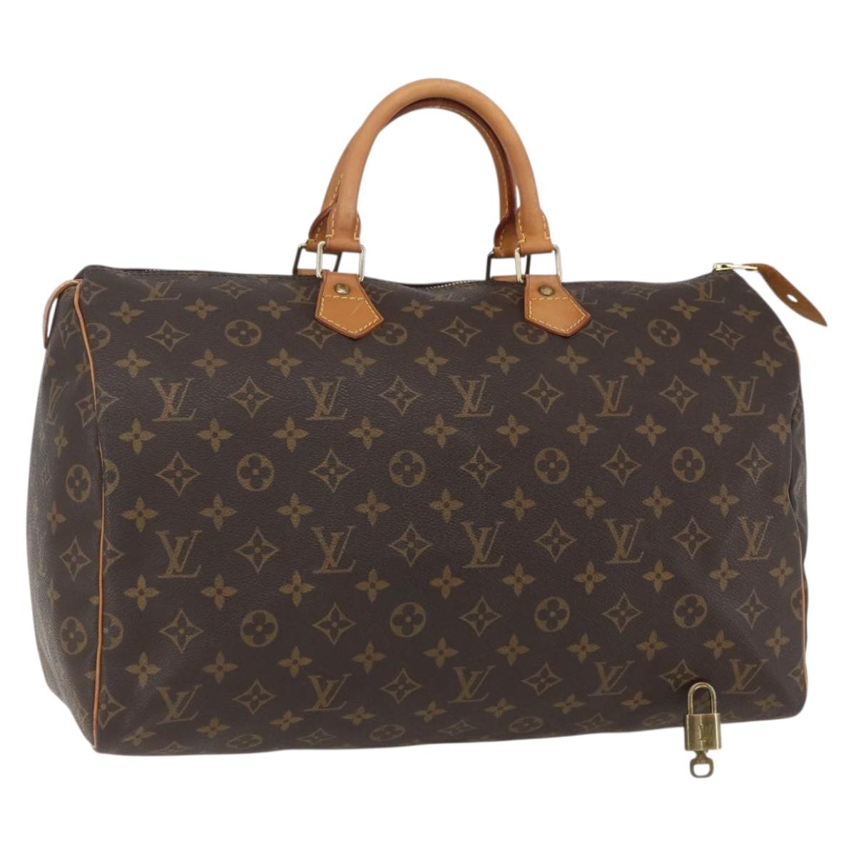 LOUIS VUITTON Monogram Speedy 40 Hand Bag M41522 LV Auth 156336V