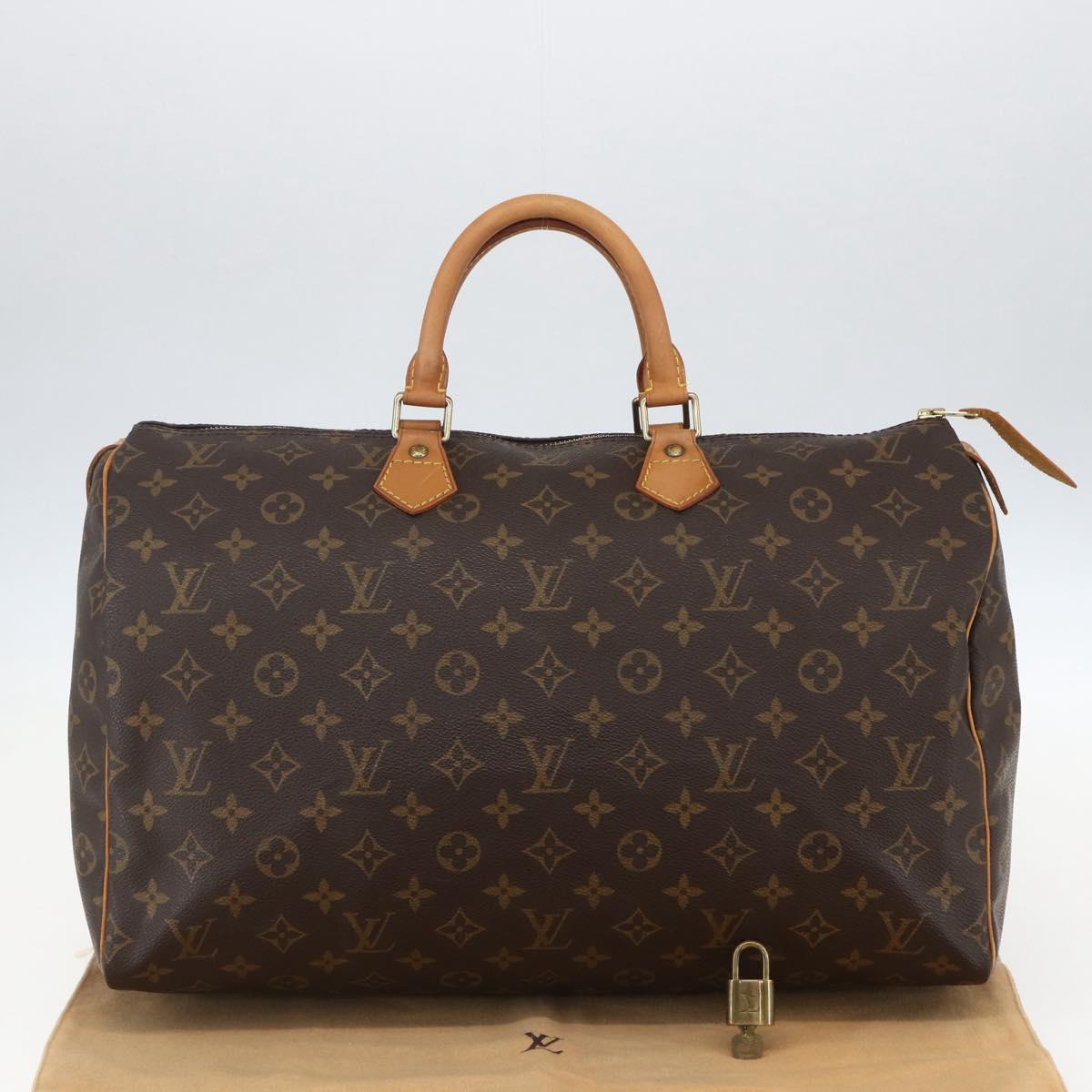 LOUIS VUITTON Monogram Speedy 40 Hand Bag M41522 LV Auth 156336V
