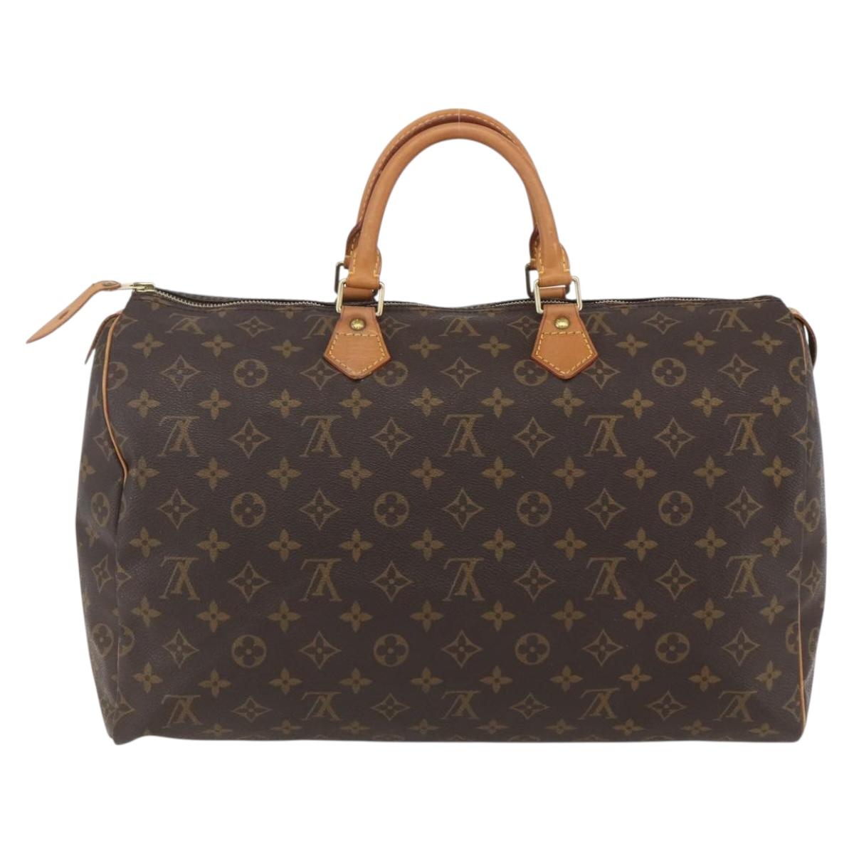 LOUIS VUITTON Monogram Speedy 40 Hand Bag M41522 LV Auth 156336V